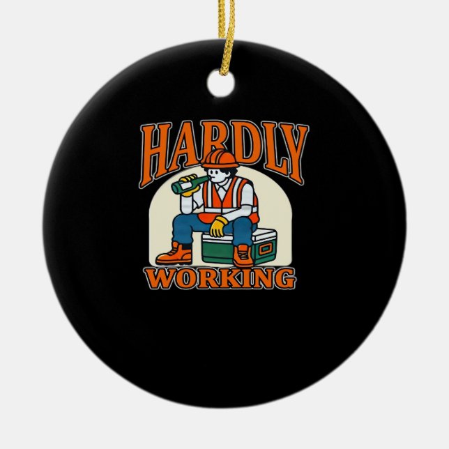 Bone Hands Heart Lesbian Goth Ceramic Tree Decoration (Front)