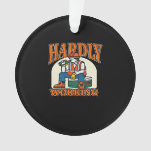 Bone Hands Heart Lesbian Goth Minimal Design Ornament