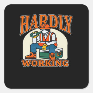 Bone Hands Heart Lesbian Goth Square Sticker