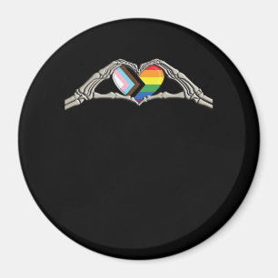 Bone Hands Heart Pride Progress Magnet