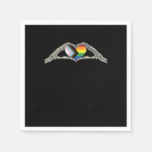 Bone Hands Heart Pride Progress Napkin