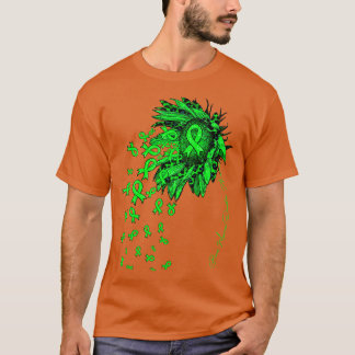 Bone Marrow Donation Awareness Sunflower ribbon fl T-Shirt