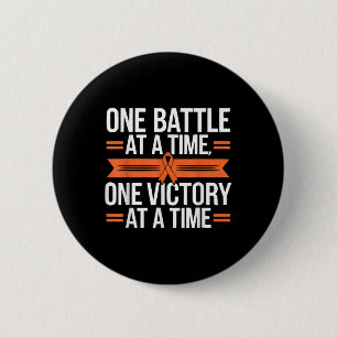 Bone Marrow Orange Ribbon Acute Myeloid Leukaemia 6 Cm Round Badge