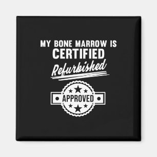 Bone Marrow Refurbished Leukaemia Awareness Orange Magnet