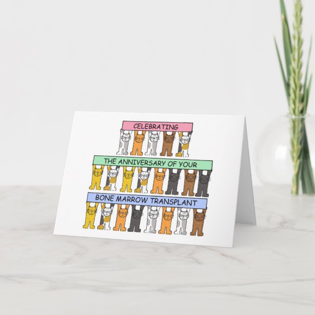 Bone Marrow Transplant Anniversary. Card (Front)