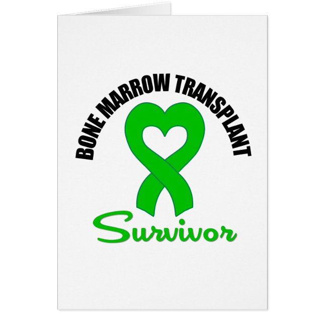 Bone Marrow Transplant Survivor Heart Ribbon (Front)