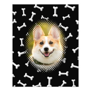 Bone Pattern Dog Frame Print