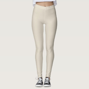 Bone (solid colour) leggings