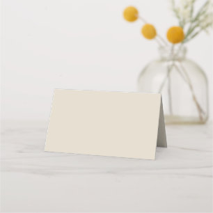 Bone (solid colour) place card