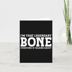 Bone Surname Funny Team Family Last Name Bone  Card