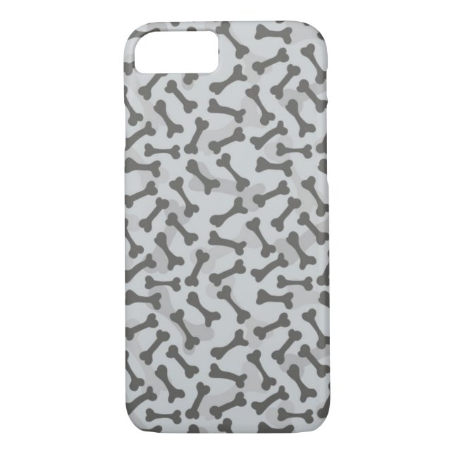 Bone Texture Pattern Greyscale Case-Mate iPhone Case (Back)