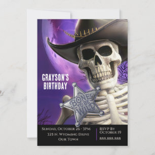 Bone to be Wild, Country Western Skeleton Invitation