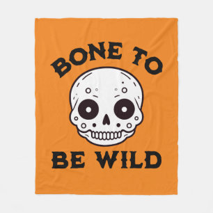 Bone to be wild fleece blanket
