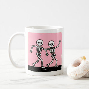 Bone to Be Wild Funny Dancing Skeleton Halloween Coffee Mug