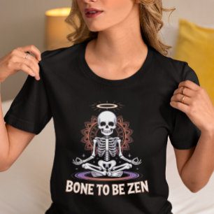 Bone To Be Zen Skeleton Yoga Tri-Blend Shirt