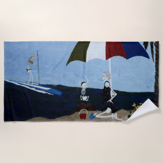 Bone yard grandma beach towel
