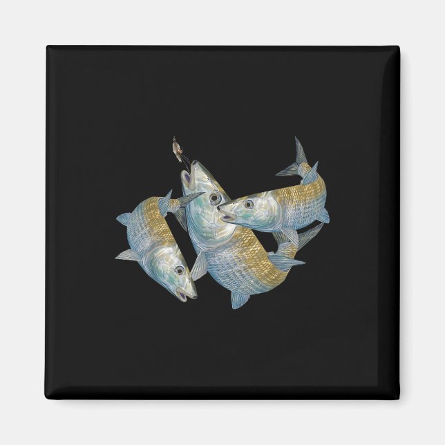 Bonefish Hunting A Salt Water Fly Fishing &amp; De Magnet (Front)