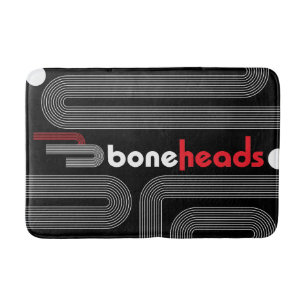 boneHeads™ logo BAUHS-2 Bath Mat
