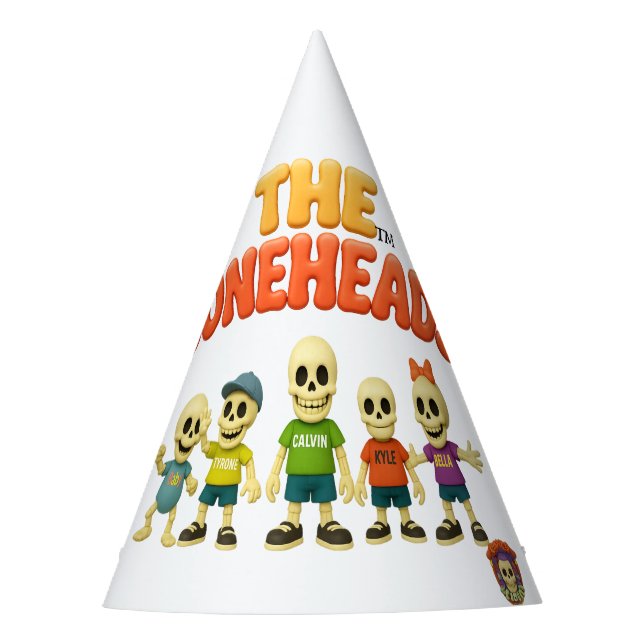 Bones Academy™ The Boneheads™ Party Hat (Front)
