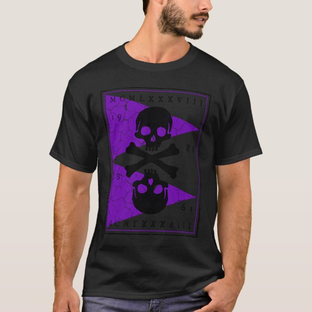 Bones and Skulls Pirate  1 T-Shirt (Front)