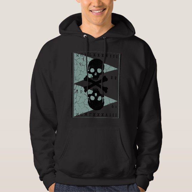 Bones and Skulls Pirate Hoodie (Front)