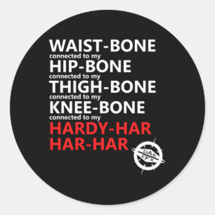 Bones Classic Round Sticker