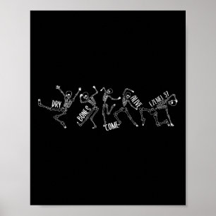 Bones Come Alive Ezekiel 37 Halloween Skeleton Sku Poster