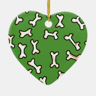 Bones Design Ceramic Tree Decoration