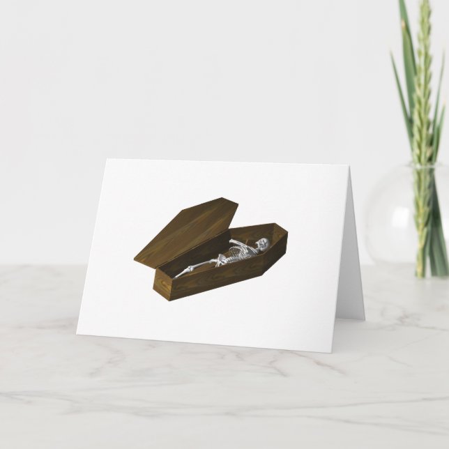 Bones in a Coffin: Halloween: Card (Front)