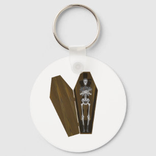 Bones in a Coffin: Halloween: Key Ring