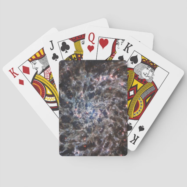 Bones of Galaxy IC5332 from JWST Playing Cards (Back)