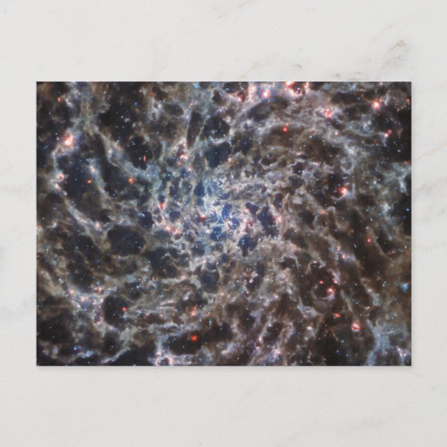 Bones of Galaxy IC5332 from JWST Postcard (Front)