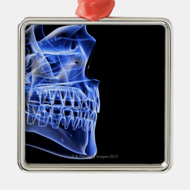 Bones of the Jaw Metal Tree Decoration (Front)