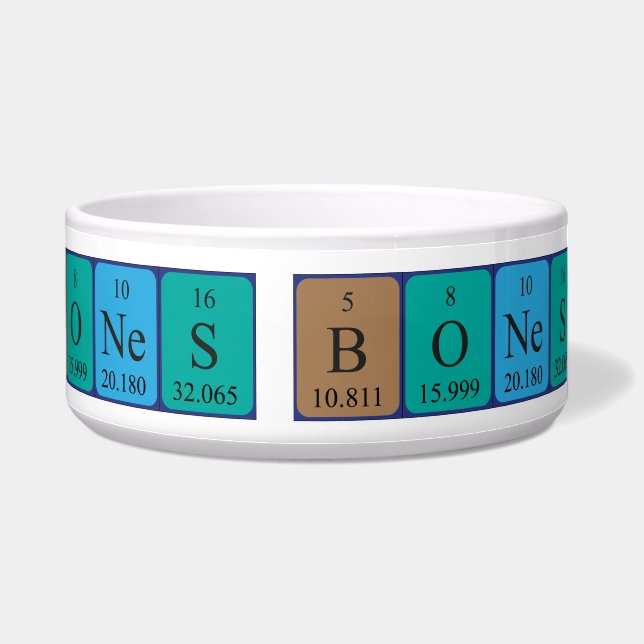 Bones periodic table name pet bowl 2A (Right)