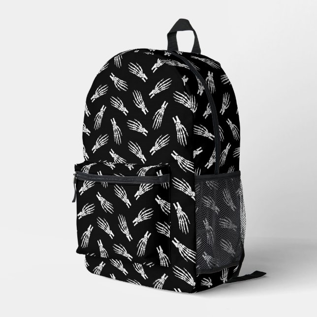 Bones Printed Backpack (Back Corner Right)
