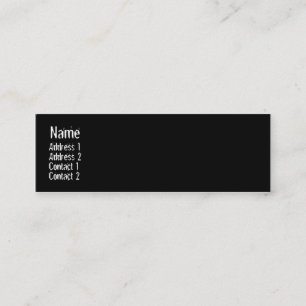 Bones - Skinny Mini Business Card