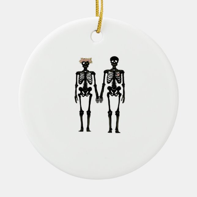 Boney Love - Till Death Do Us  Ceramic Tree Decoration (Front)