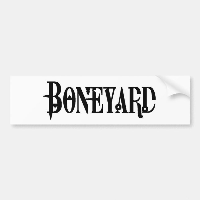 Boneyard - Logo Bumper Sticker (Front)