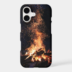 Bonfire at Night in Camp