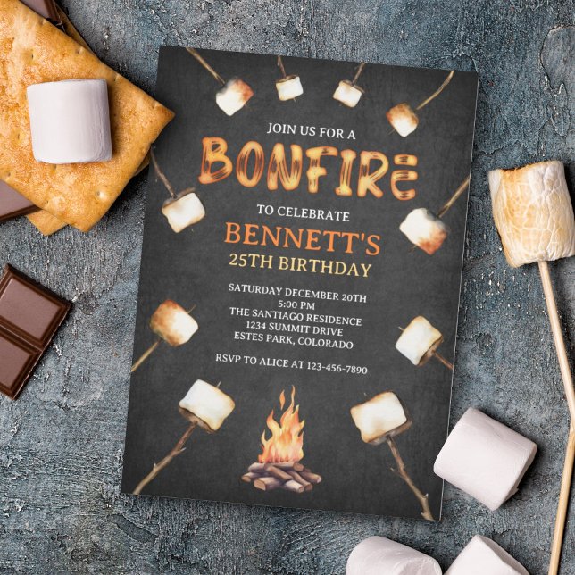 Bonfire Birthday Invitation (Creator Uploaded)