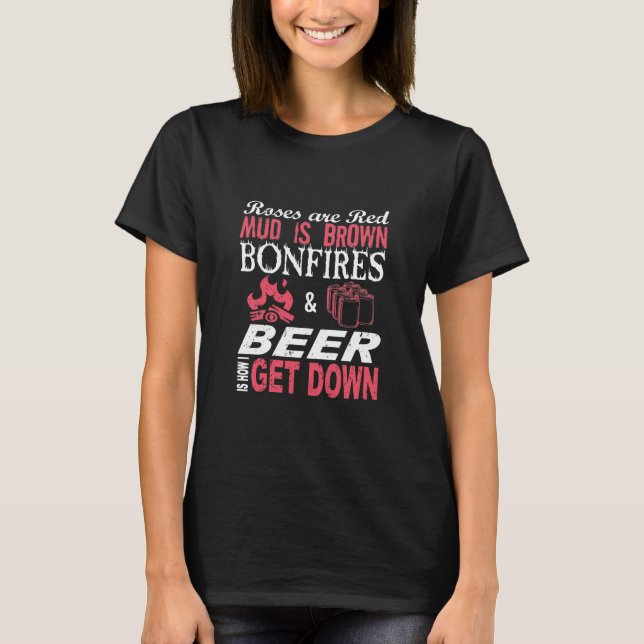 Bonfire - Bonfires & Beer Tee (Front)