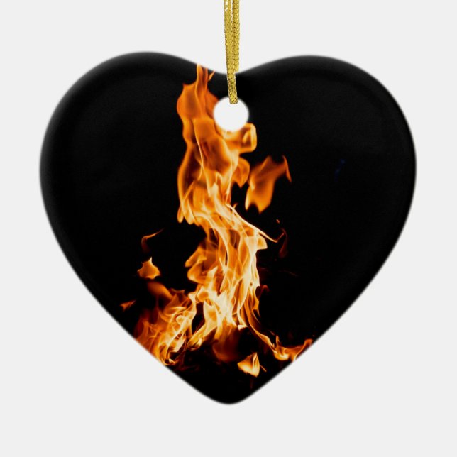 Bonfire Ceramic Tree Decoration (Front)