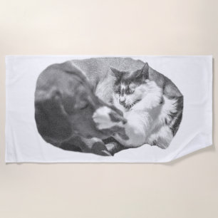 Bonfire Edge Friends Beach Towel