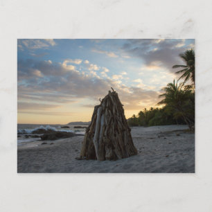 Bonfire In Montezuma Postcard