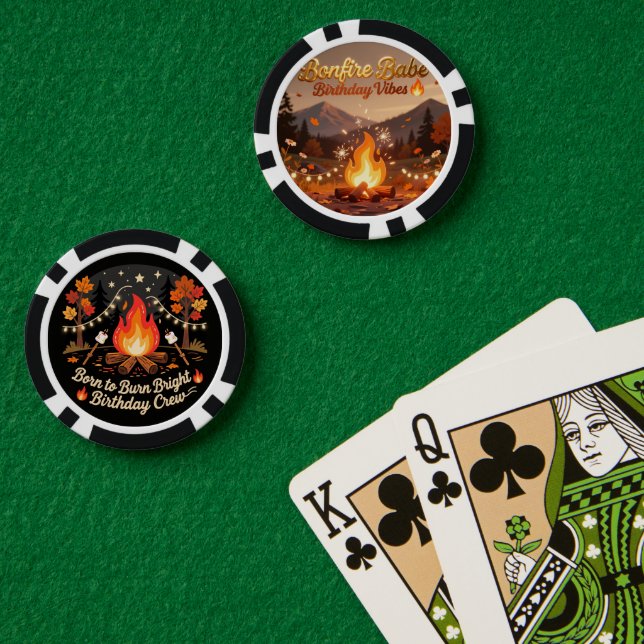 Bonfire Night Poker Chips 🔥 | Cozy Outdoor Game  (Poker Table (Double))