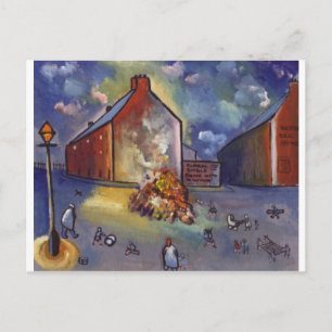 BONFIRE NIGHT POSTCARD
