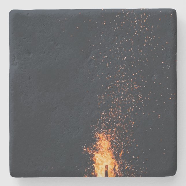 bonfire stone coaster (Front)