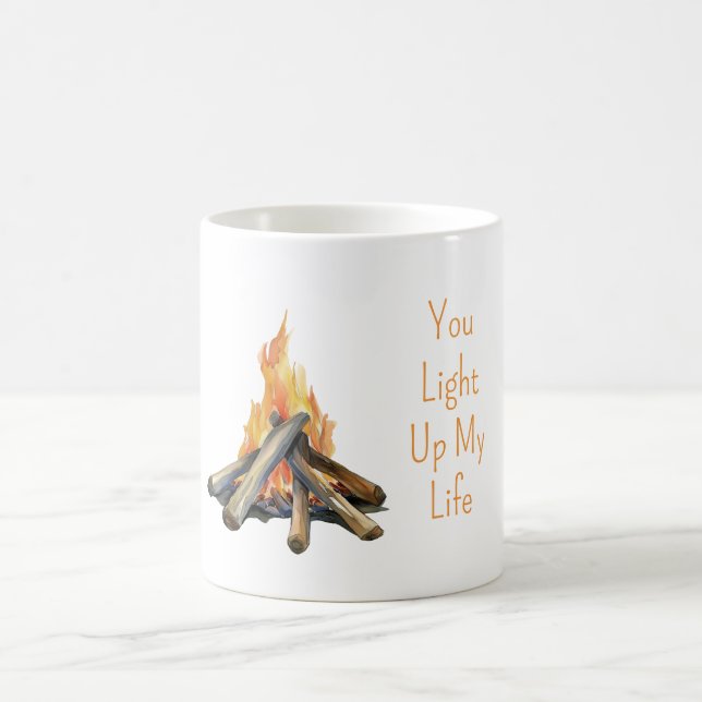 Bonfire You Light Up My Life Coffee Mug (Center)