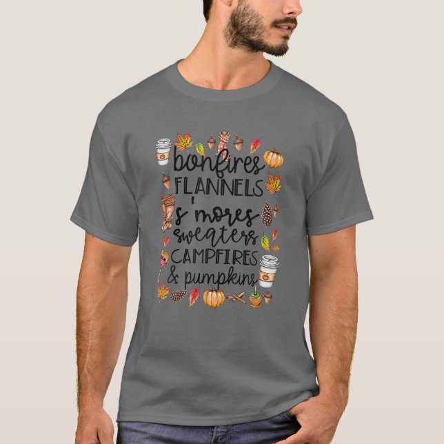 Bonfires Flannels S'mores Sweaters Campfires And P (Front)