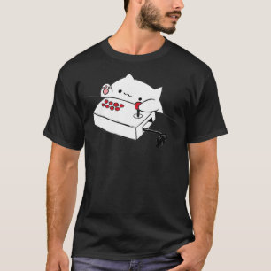 Bongo Cat Hoodie Funny Cute Gamer Meme cat Pullove T-Shirt